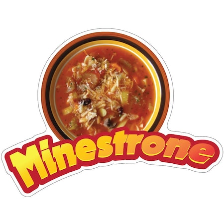 Minestrone Decal Concession Stand Food Truck Sticker